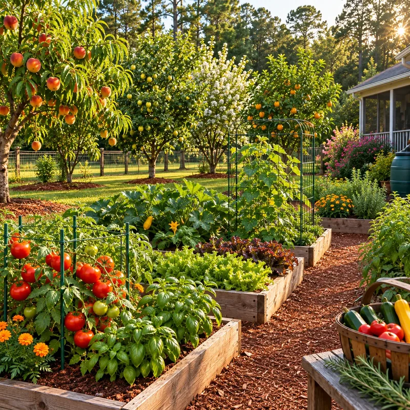Backyard garden beds in Northwest Alabama